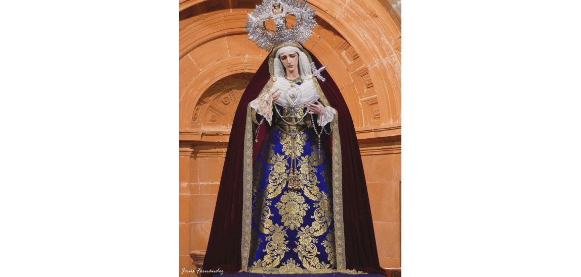 Saya azul Nuestra Madre y Señora de las Lágrimas (Úbeda)